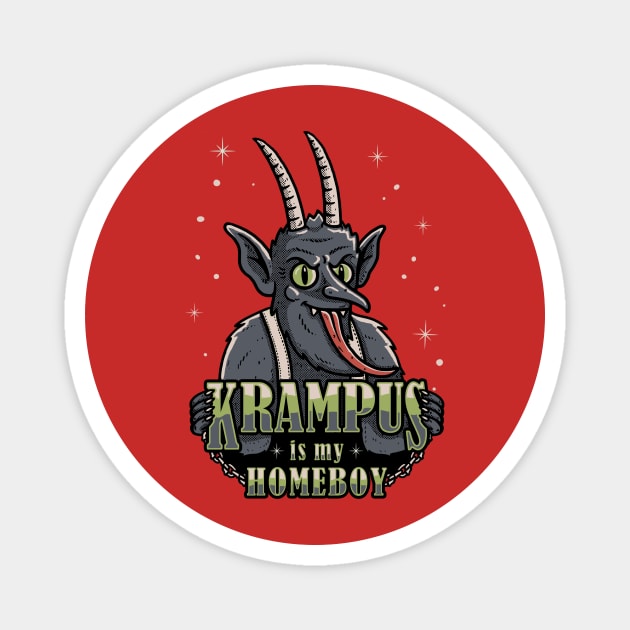 Krampus Is My Homeboy Magnet by dumbshirts